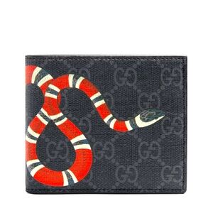 Black, Gucci Kingsnake Wallet. Brand new with box and certificates